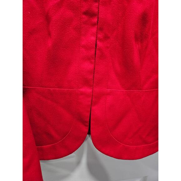 Chico’s Red Smooth Plus Kelly Ann Blazer Jacket Size 2 Size 12 - Picture 3 of 7